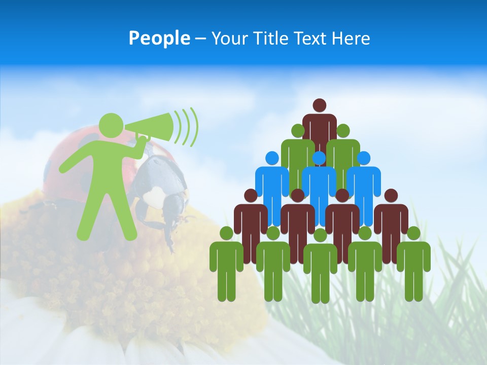 Spring Background Macro PowerPoint Template