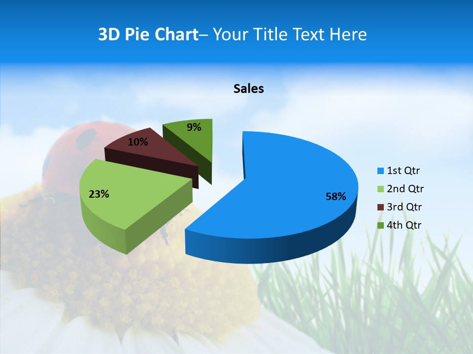 Spring Background Macro PowerPoint Template