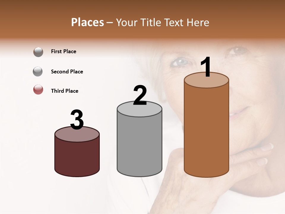 Pretty Grandmother Mature PowerPoint Template