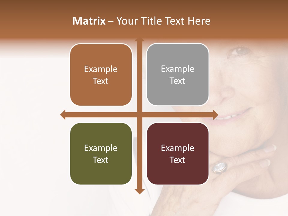 Pretty Grandmother Mature PowerPoint Template