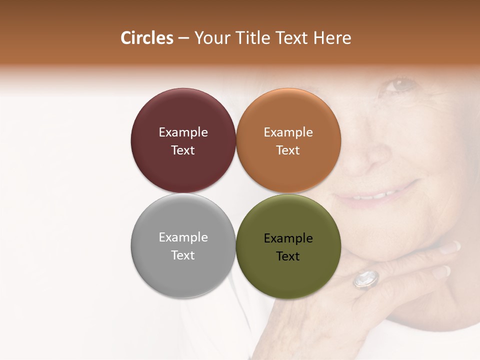 Pretty Grandmother Mature PowerPoint Template