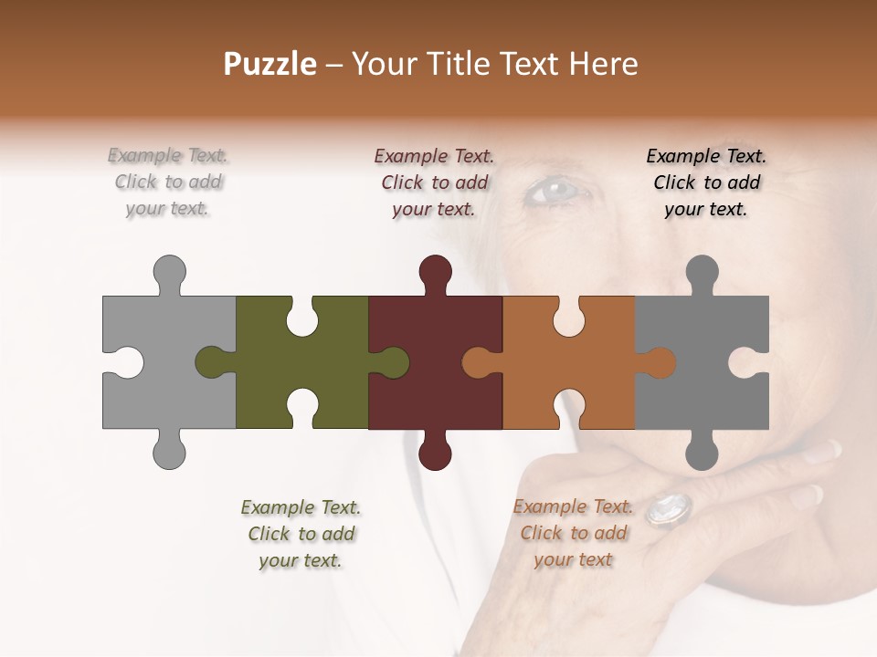 Pretty Grandmother Mature PowerPoint Template