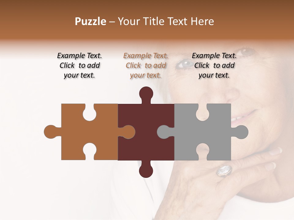 Pretty Grandmother Mature PowerPoint Template