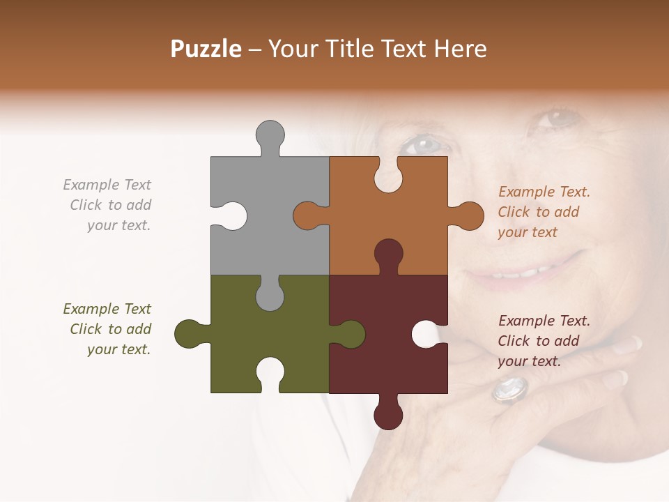 Pretty Grandmother Mature PowerPoint Template