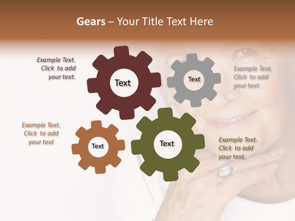 Pretty Grandmother Mature PowerPoint Template