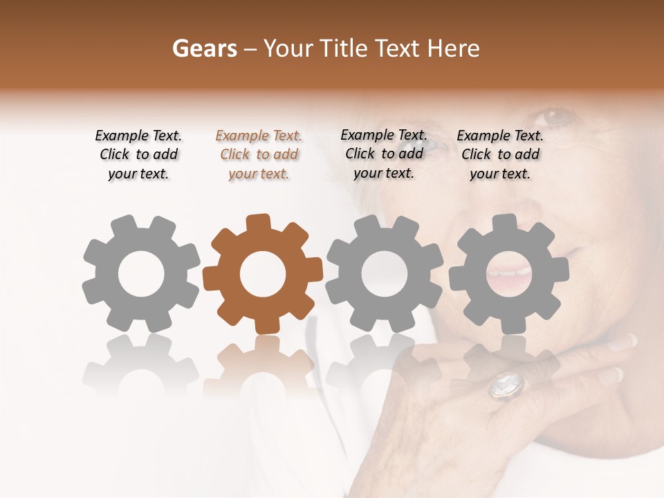 Pretty Grandmother Mature PowerPoint Template