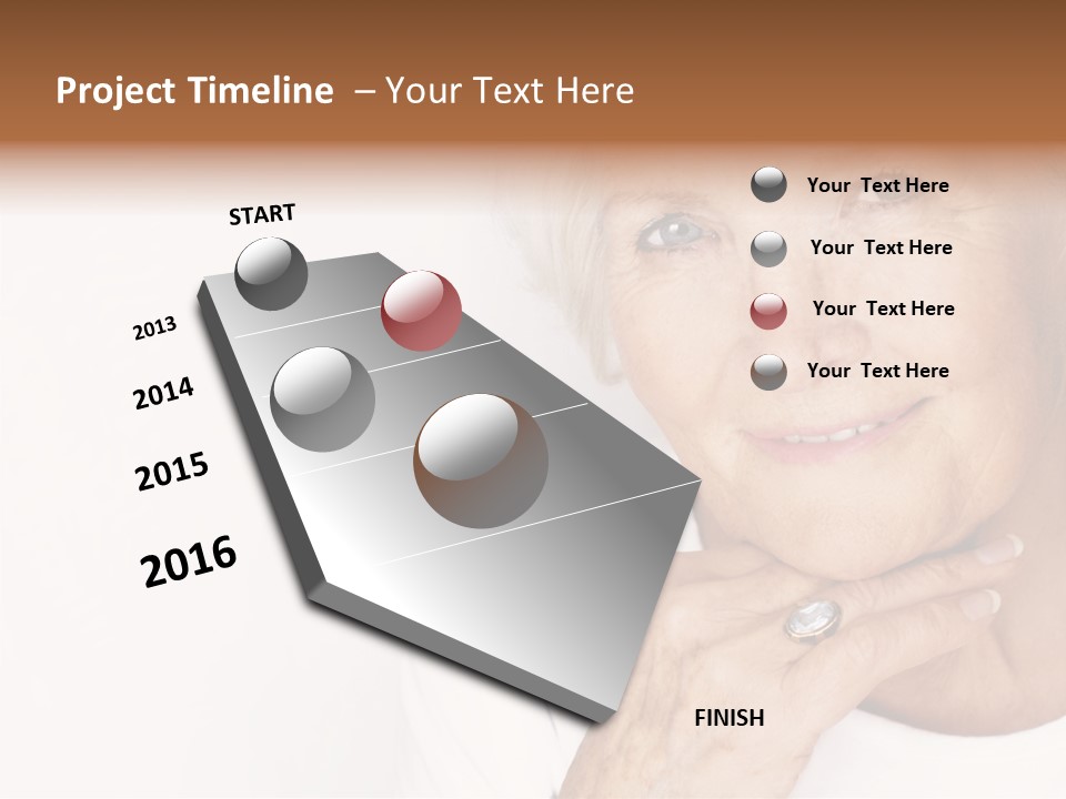 Pretty Grandmother Mature PowerPoint Template