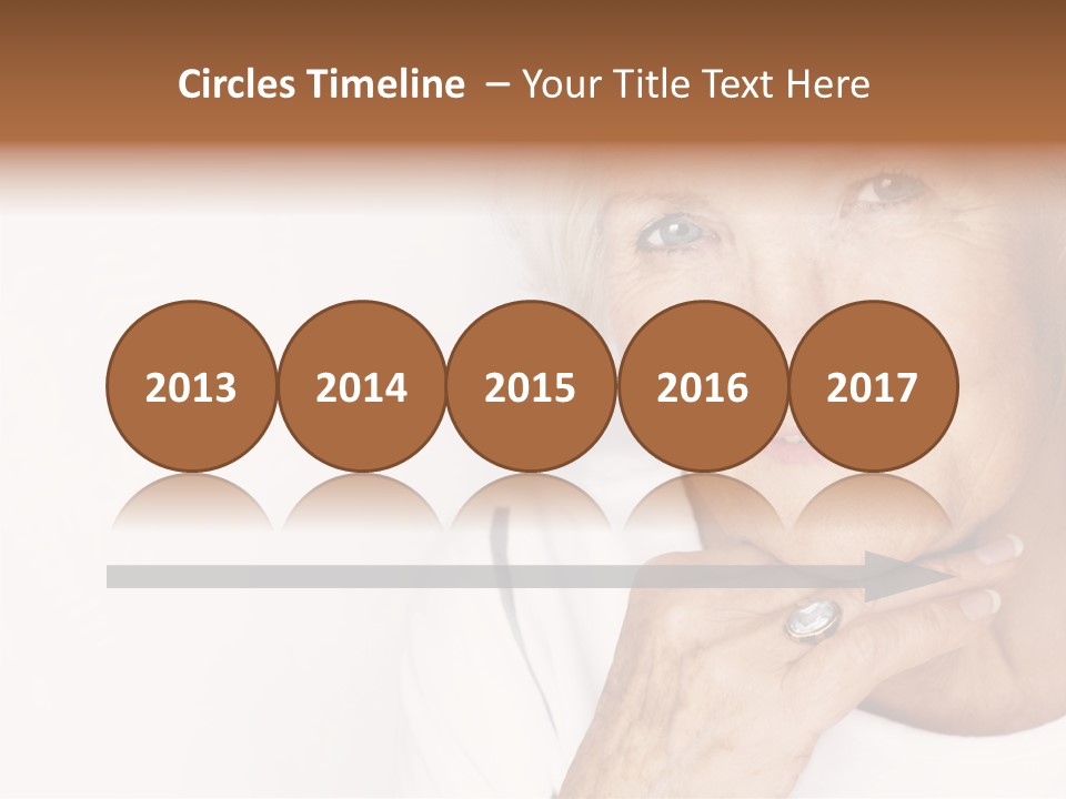 Pretty Grandmother Mature PowerPoint Template