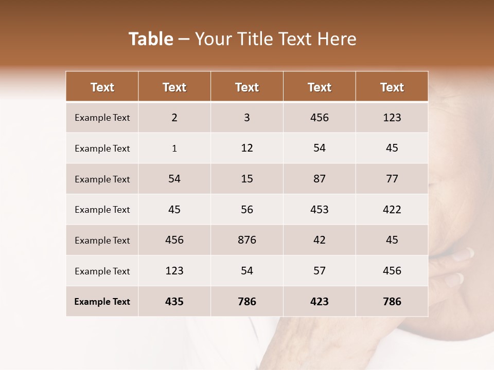 Pretty Grandmother Mature PowerPoint Template