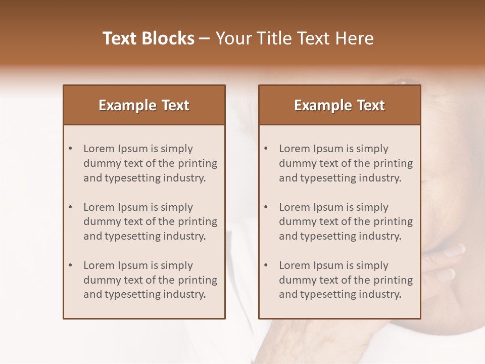 Pretty Grandmother Mature PowerPoint Template