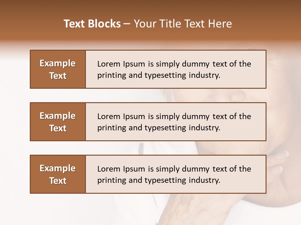 Pretty Grandmother Mature PowerPoint Template