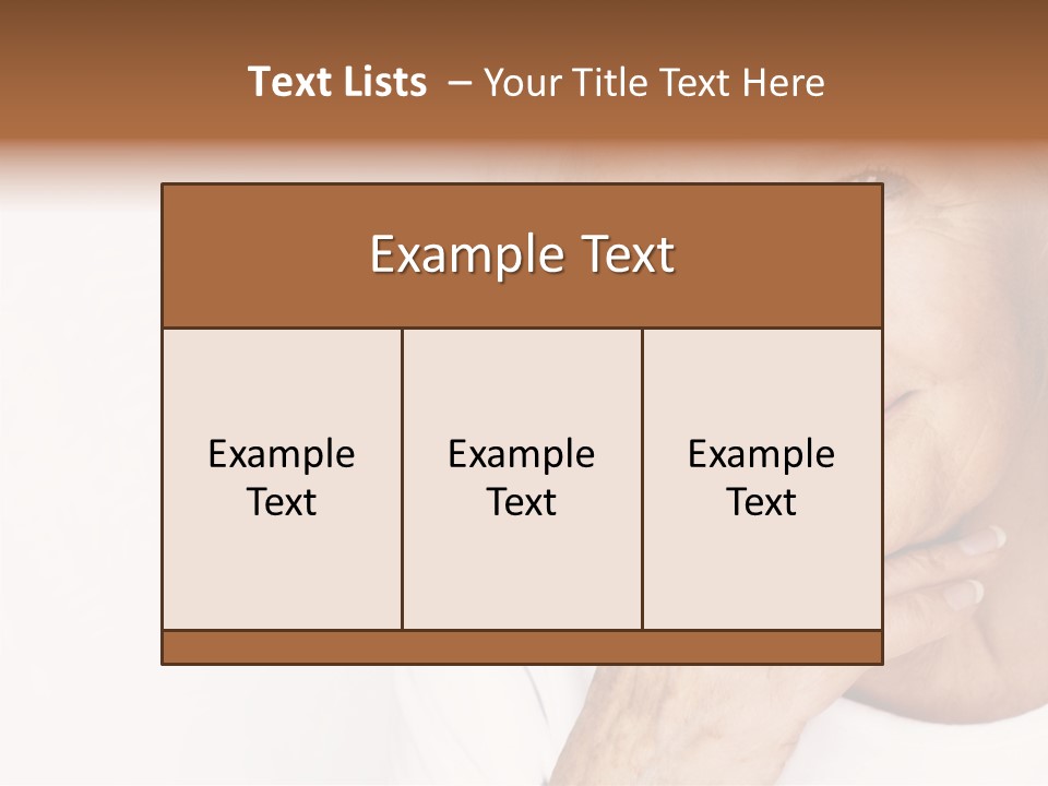 Pretty Grandmother Mature PowerPoint Template