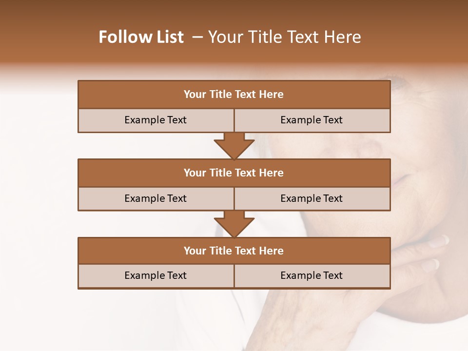 Pretty Grandmother Mature PowerPoint Template