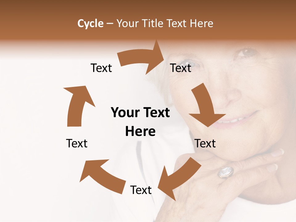 Pretty Grandmother Mature PowerPoint Template