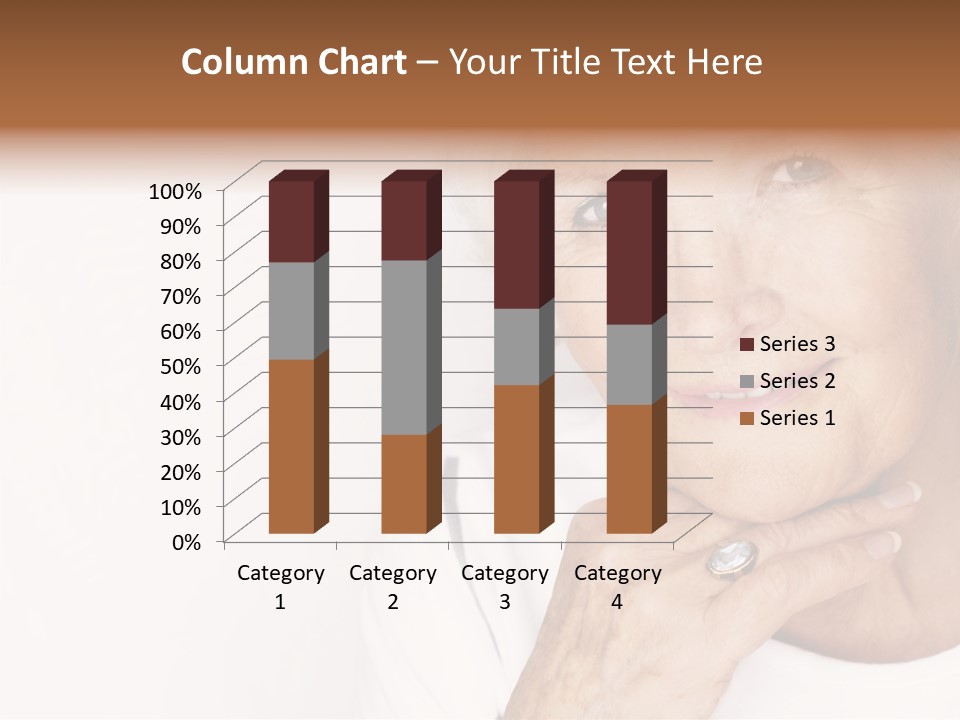 Pretty Grandmother Mature PowerPoint Template