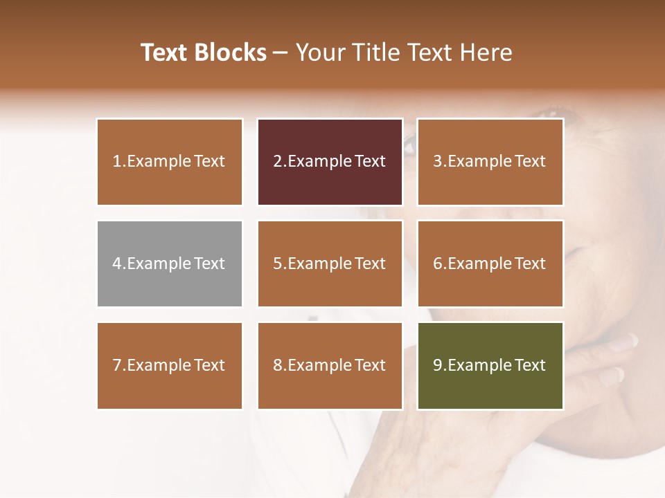 Pretty Grandmother Mature PowerPoint Template