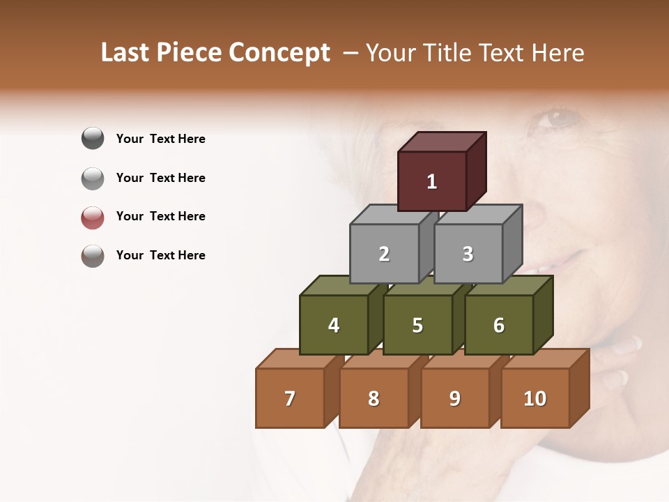 Pretty Grandmother Mature PowerPoint Template