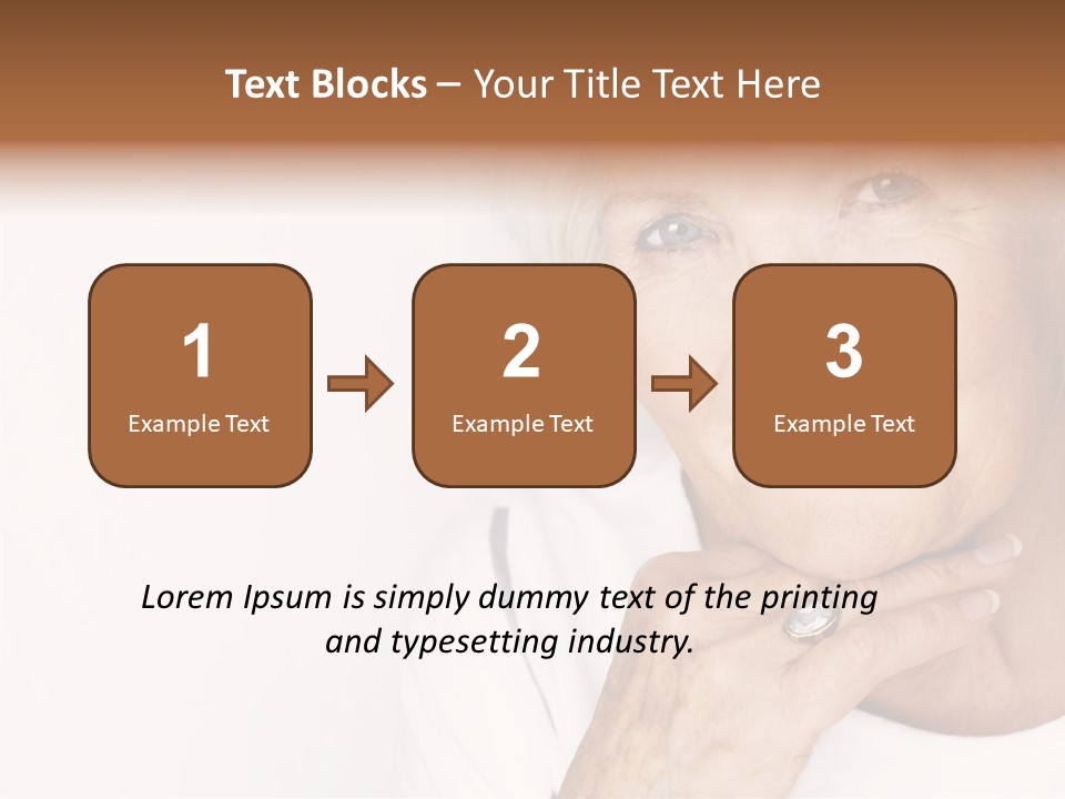 Pretty Grandmother Mature PowerPoint Template