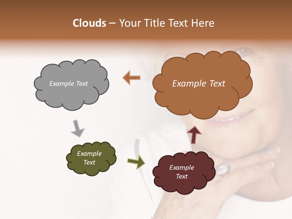 Pretty Grandmother Mature PowerPoint Template