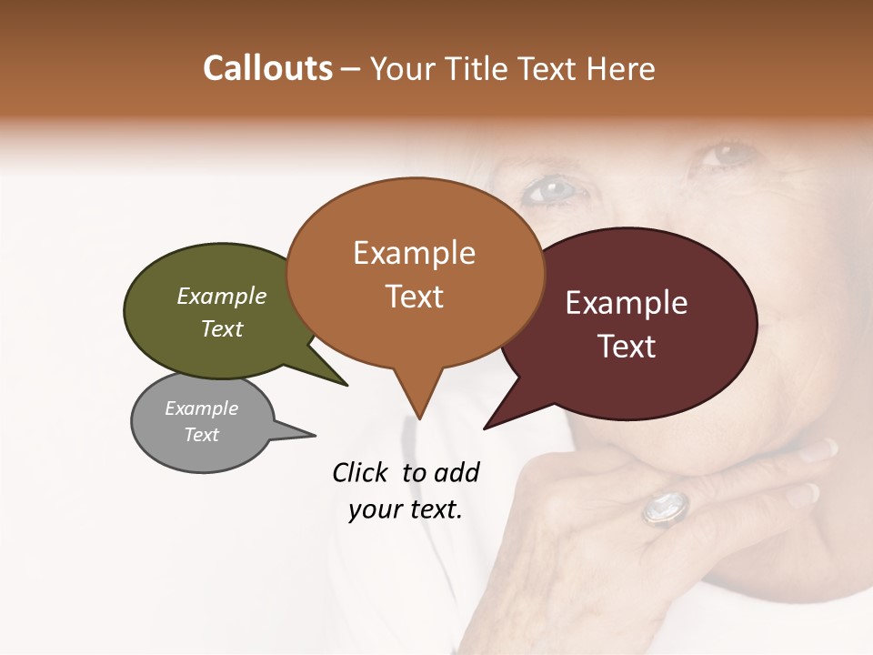 Pretty Grandmother Mature PowerPoint Template