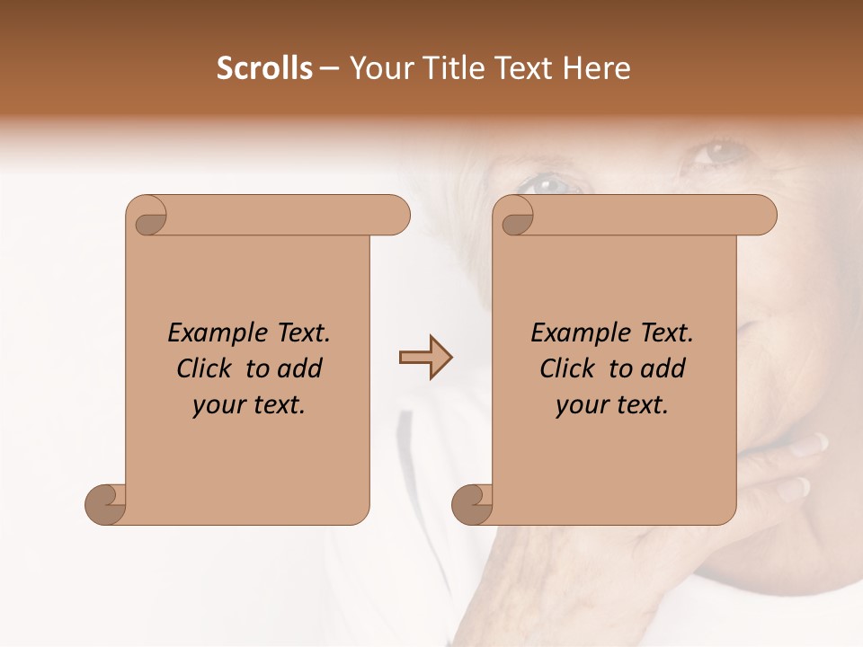 Pretty Grandmother Mature PowerPoint Template