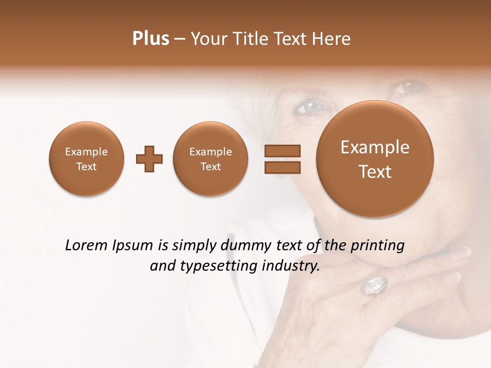 Pretty Grandmother Mature PowerPoint Template