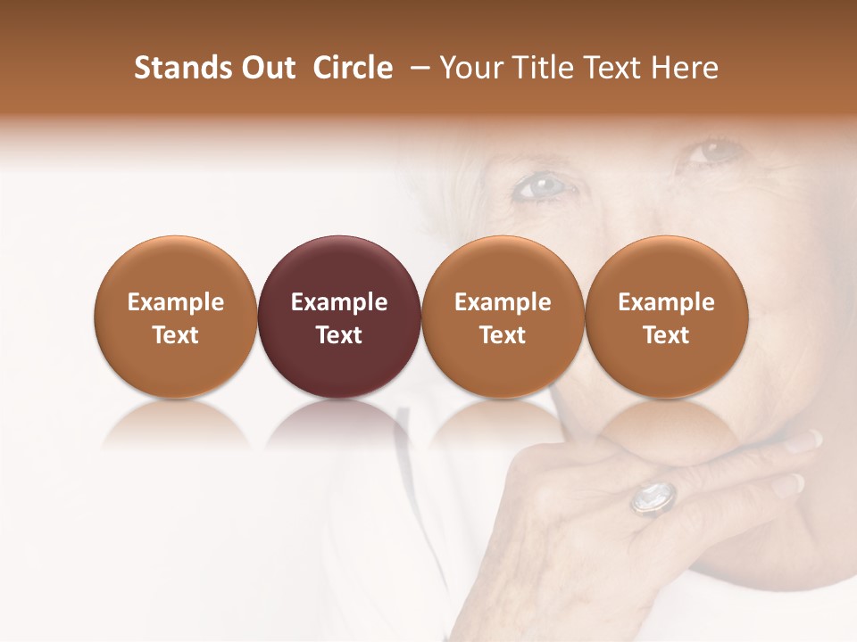 Pretty Grandmother Mature PowerPoint Template