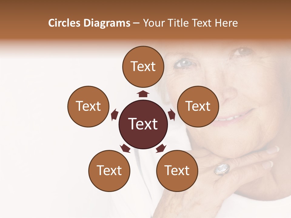 Pretty Grandmother Mature PowerPoint Template