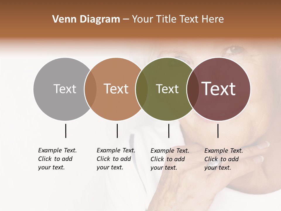 Pretty Grandmother Mature PowerPoint Template