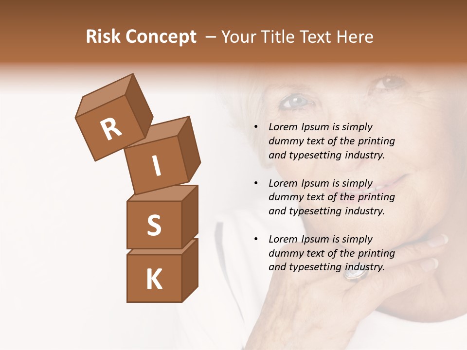 Pretty Grandmother Mature PowerPoint Template