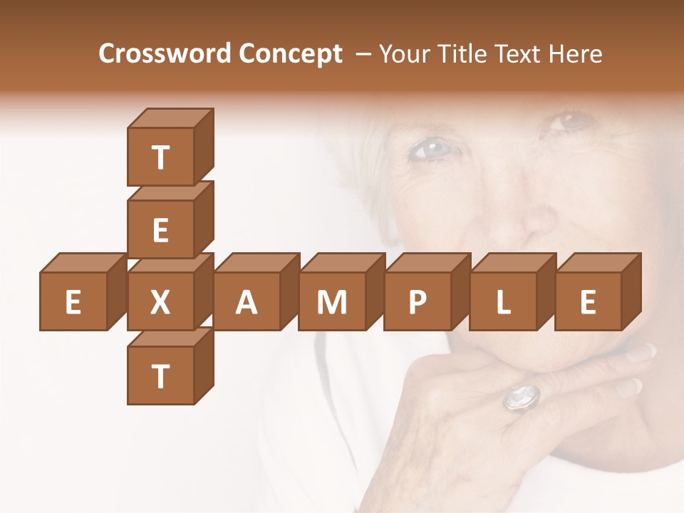 Pretty Grandmother Mature PowerPoint Template