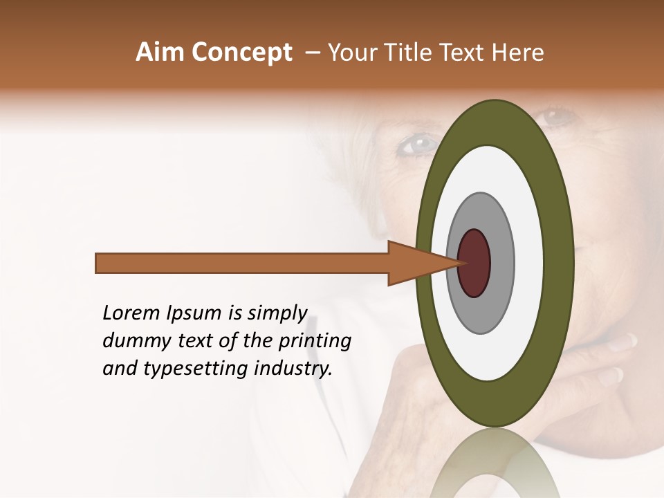 Pretty Grandmother Mature PowerPoint Template