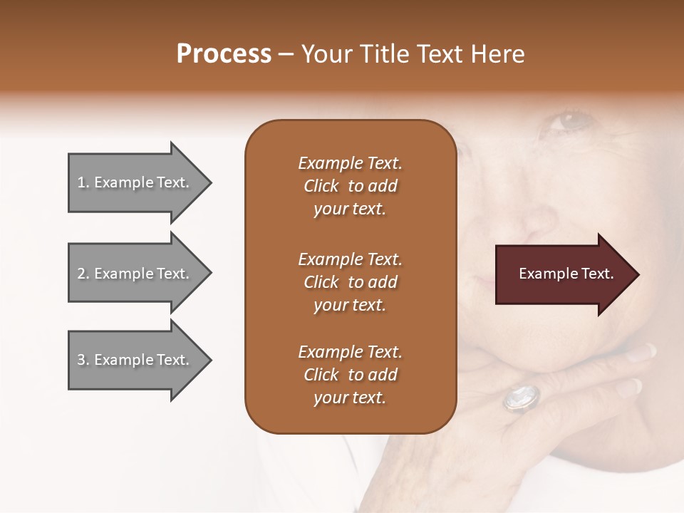 Pretty Grandmother Mature PowerPoint Template