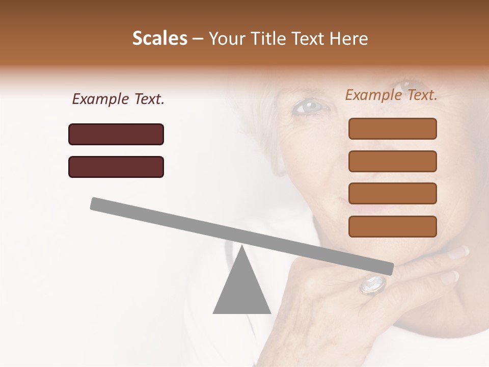 Pretty Grandmother Mature PowerPoint Template