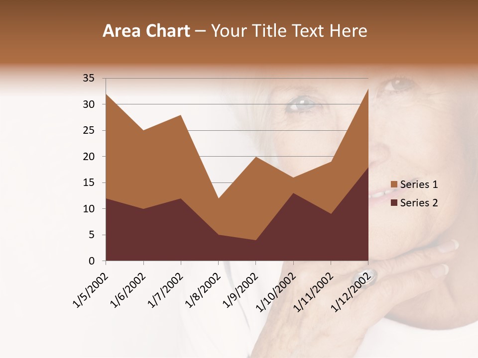 Pretty Grandmother Mature PowerPoint Template