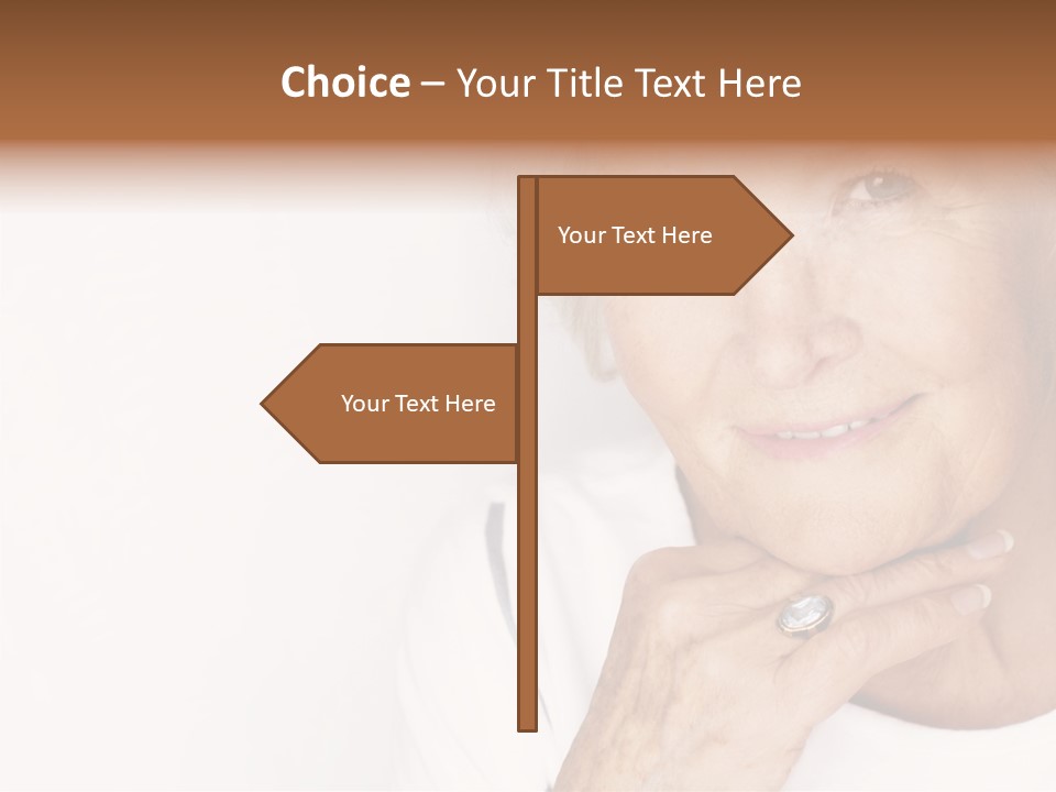 Pretty Grandmother Mature PowerPoint Template