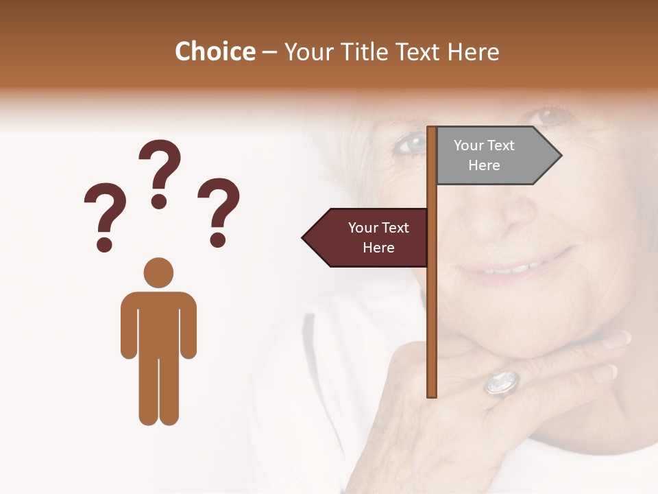 Pretty Grandmother Mature PowerPoint Template