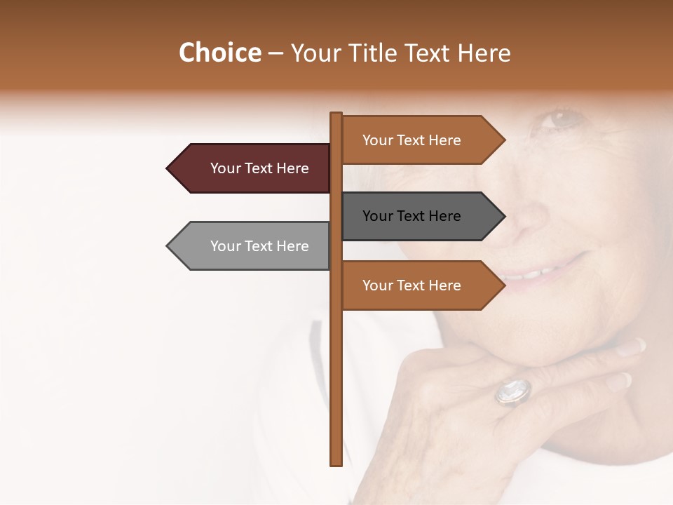 Pretty Grandmother Mature PowerPoint Template