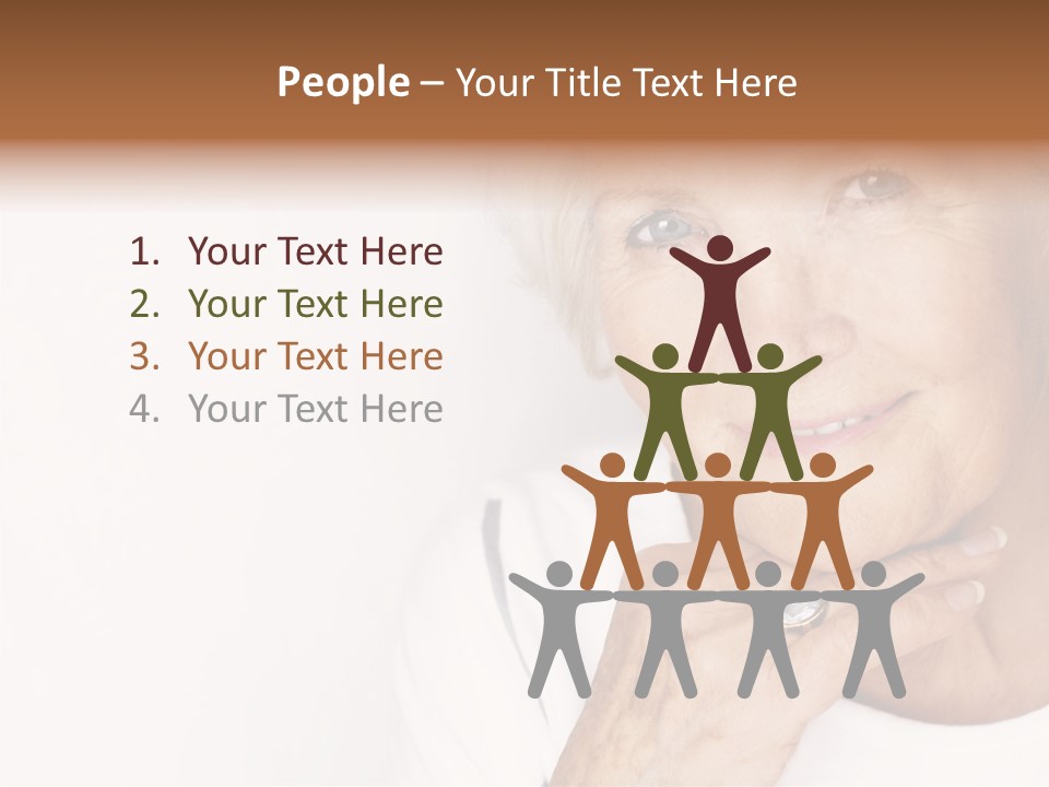 Pretty Grandmother Mature PowerPoint Template