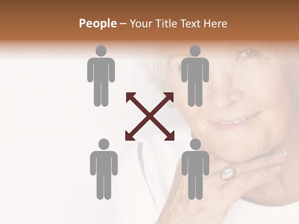 Pretty Grandmother Mature PowerPoint Template