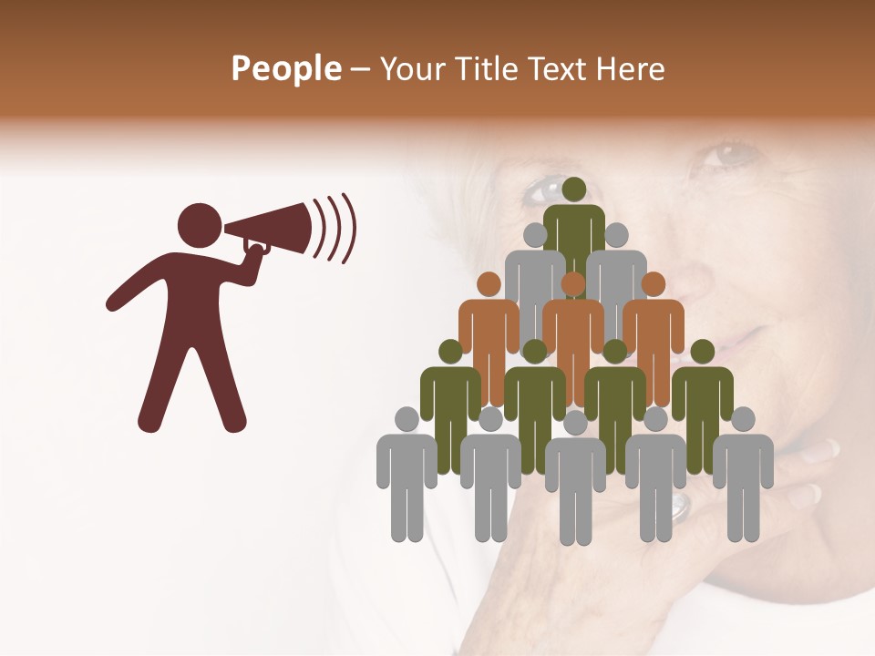 Pretty Grandmother Mature PowerPoint Template