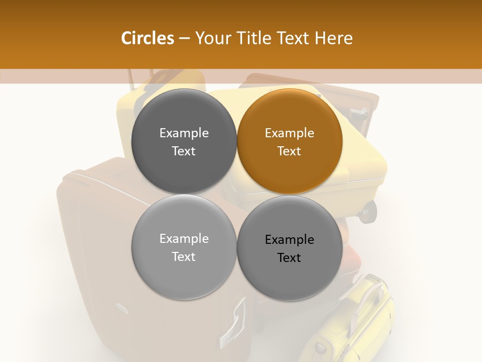 Modern Luggage Handle PowerPoint Template