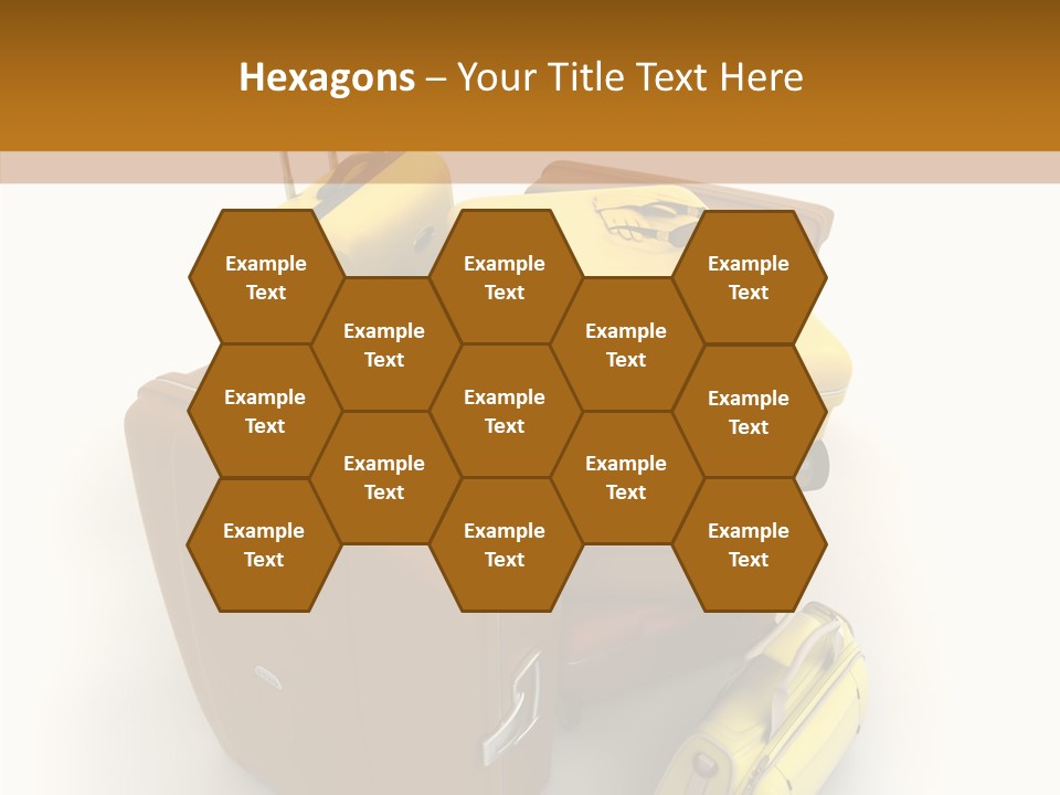 Modern Luggage Handle PowerPoint Template