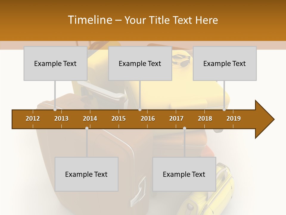 Modern Luggage Handle PowerPoint Template