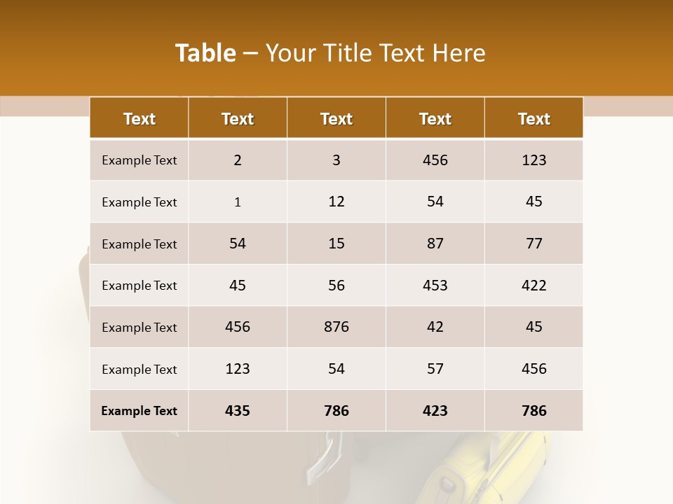 Modern Luggage Handle PowerPoint Template