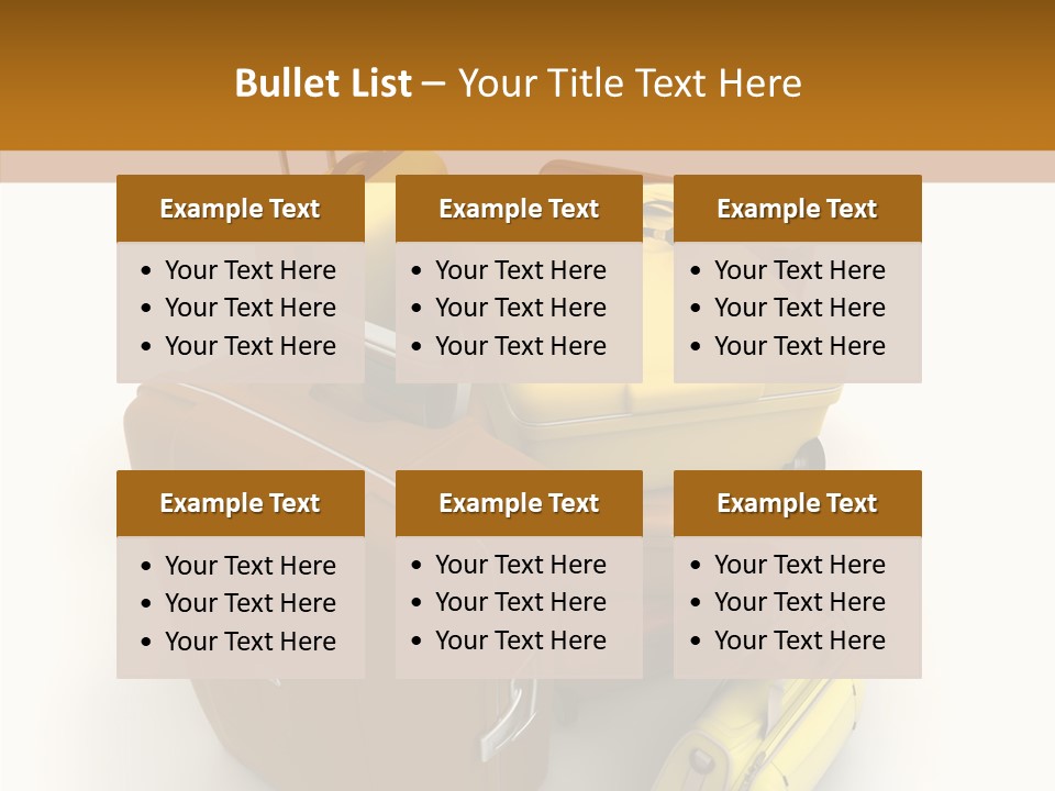 Modern Luggage Handle PowerPoint Template