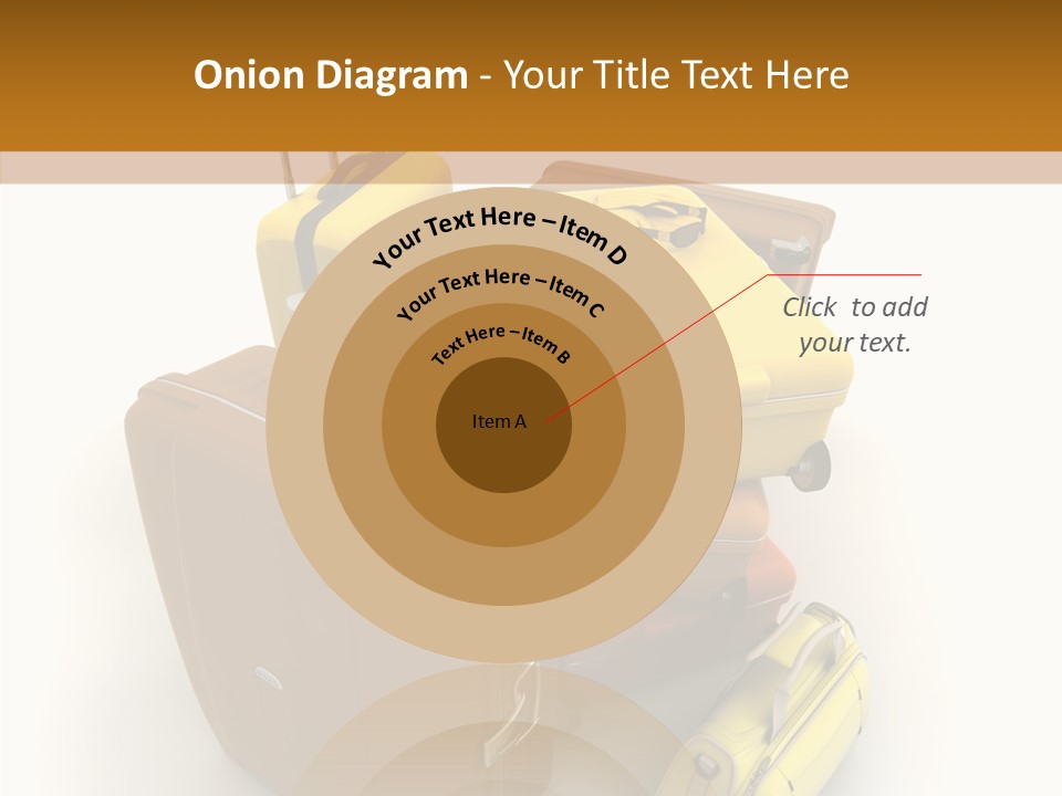 Modern Luggage Handle PowerPoint Template