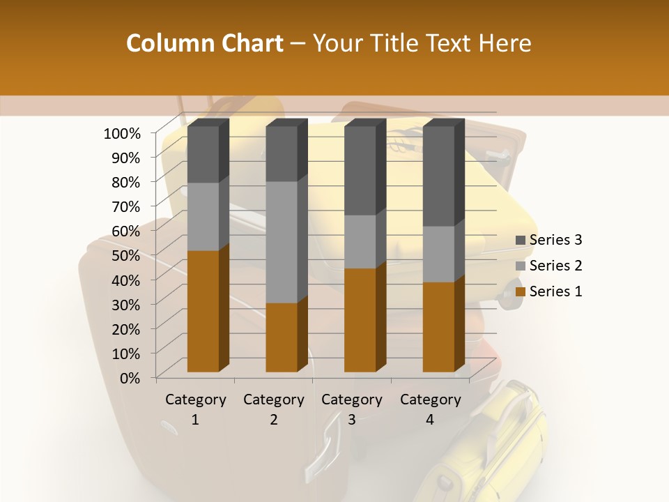 Modern Luggage Handle PowerPoint Template