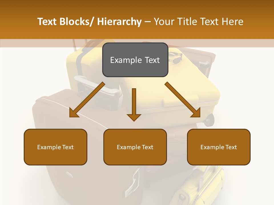 Modern Luggage Handle PowerPoint Template