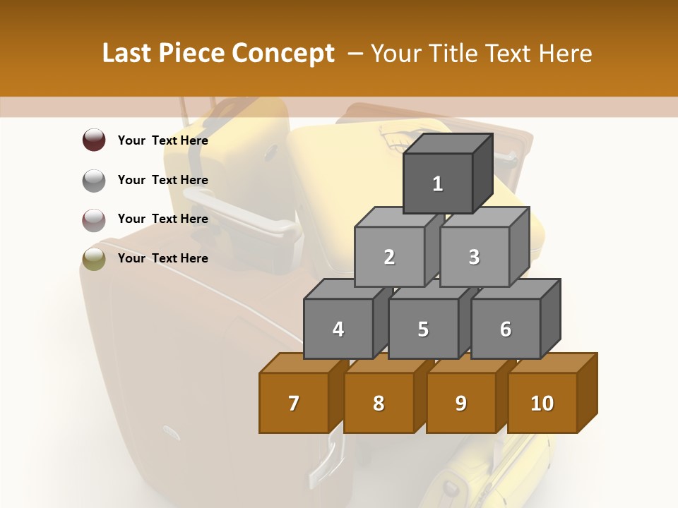 Modern Luggage Handle PowerPoint Template